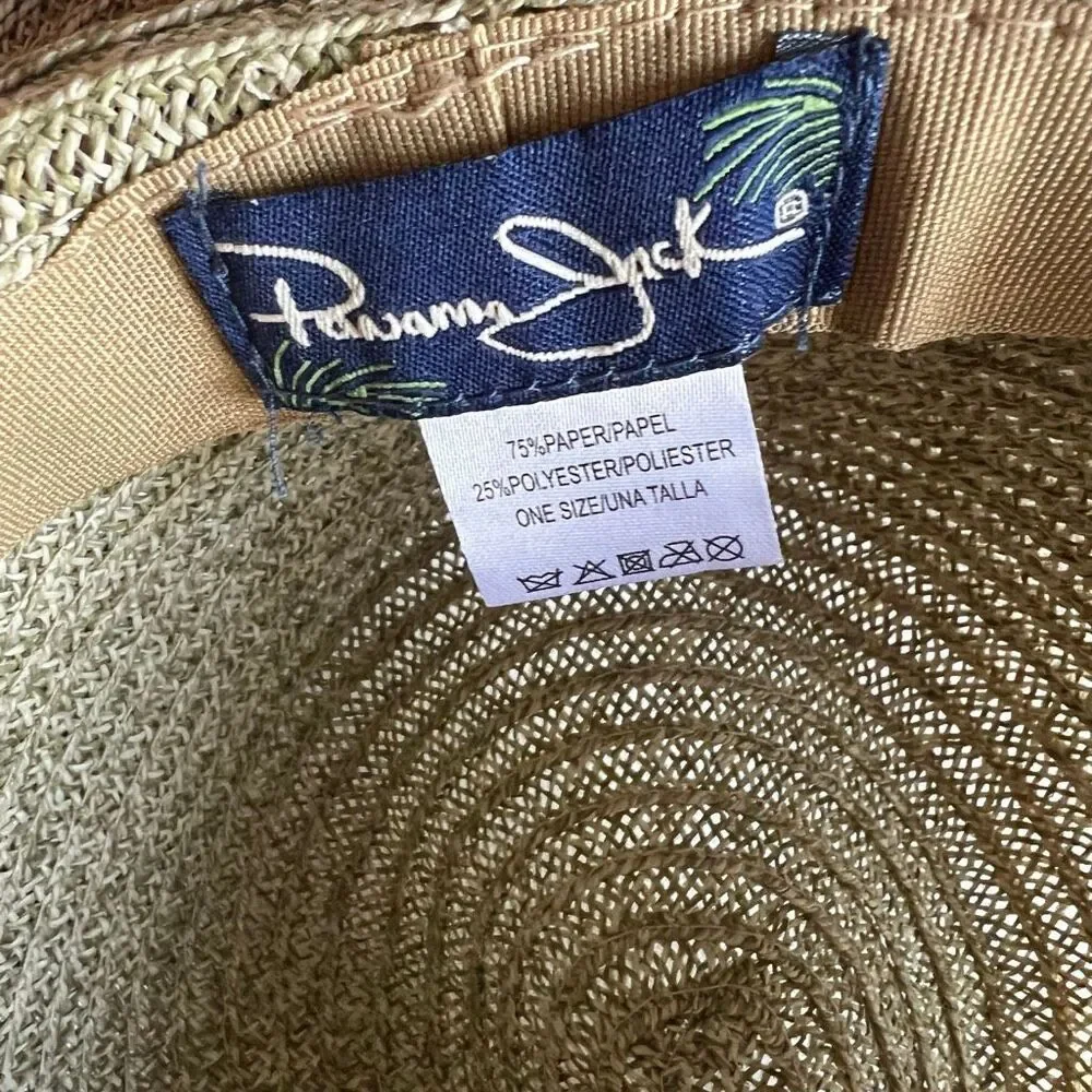 Panamá jack straw sun hat beaded on side